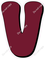 HP 23.5" Individuals - Flat Burgundy V