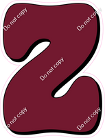HP 23.5" Individuals - Flat Burgundy Z
