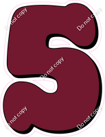 HP 23.5" Individuals - Flat Burgundy 5