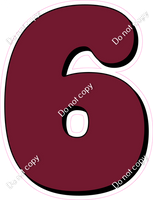 HP 23.5" Individuals - Flat Burgundy 6