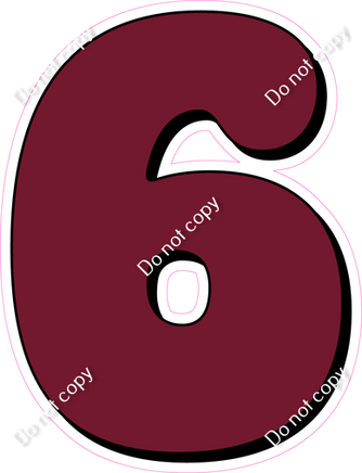 HP 23.5" Individuals - Flat Burgundy 6