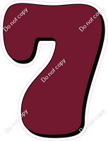 HP 23.5" Individuals - Flat Burgundy 7