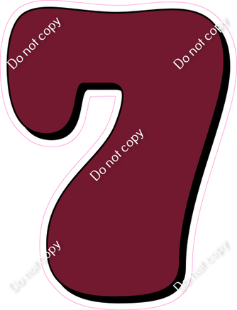 HP 23.5" Individuals - Flat Burgundy 7