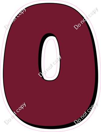HP 23.5" Individuals - Flat Burgundy