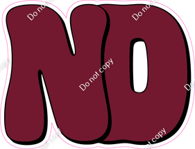 HP 23.5" Individuals - Flat Burgundy ND