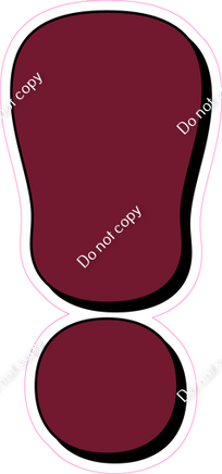HP 23.5" Individuals - Flat Burgundy !