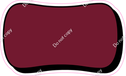 HP 23.5" Individuals - Flat Burgundy Dash