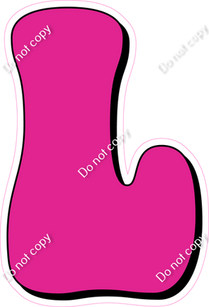 HP 23.5" Individuals - Flat Hot Pink L