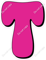 HP 23.5" Individuals - Flat Hot Pink T