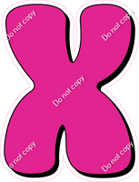 HP 23.5" Individuals - Flat Hot Pink X