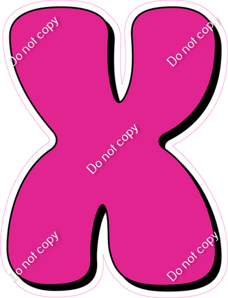 HP 23.5" Individuals - Flat Hot Pink X