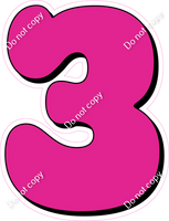 HP 23.5" Individuals - Flat Hot Pink 3