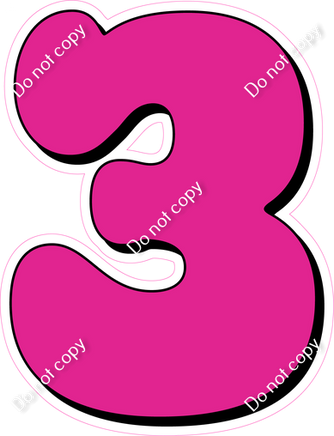 HP 23.5" Individuals - Flat Hot Pink 3