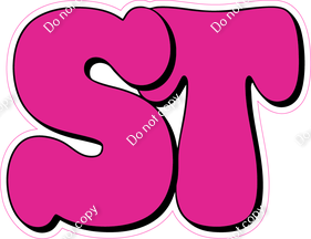 HP 23.5" Individuals - Flat Hot Pink ST