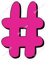 HP 23.5" Individuals - Flat Hot Pink #