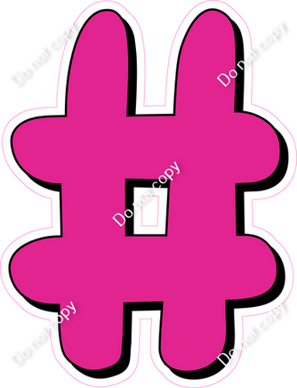 HP 23.5" Individuals - Flat Hot Pink #