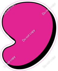 HP 23.5" Individuals - Flat Hot Pink Apostrophe