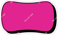 HP 23.5" Individuals - Flat Hot Pink Dash