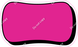 HP 23.5" Individuals - Flat Hot Pink Dash