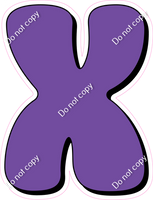 HP 23.5" Individuals - Flat Purple X