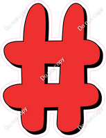 HP 23.5" Individuals - Flat Red #