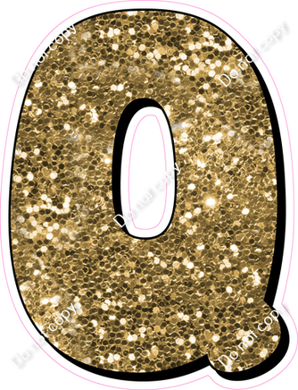 HP 23.5" Individuals - Gold Sparkle Q