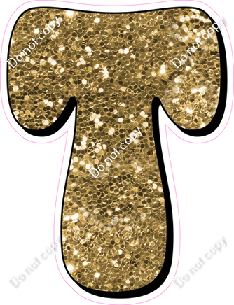 HP 23.5" Individuals - Gold Sparkle T