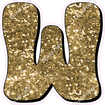HP 23.5" Individuals - Gold Sparkle W