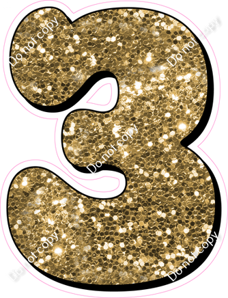 HP 23.5" Individuals - Gold Sparkle 3