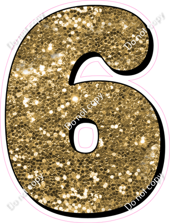 HP 23.5" Individuals - Gold Sparkle 6