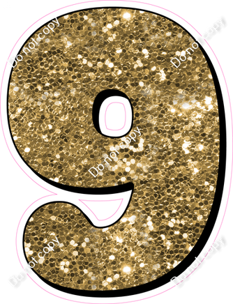 HP 23.5" Individuals - Gold Sparkle 9