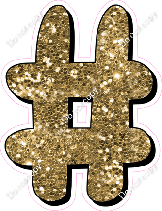 HP 23.5" Individuals - Gold Sparkle #