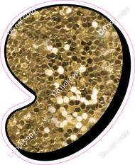 HP 23.5" Individuals - Gold Sparkle Apostrophe