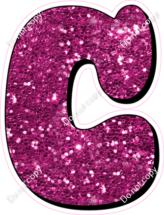 HP 23.5" Individuals - Hot Pink Sparkle C