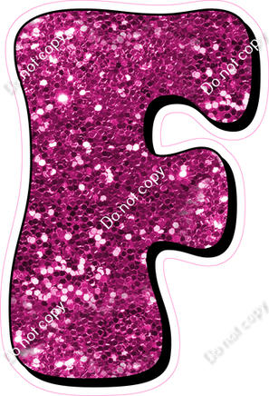 HP 23.5" Individuals - Hot Pink Sparkle F