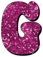 HP 23.5" Individuals - Hot Pink Sparkle G