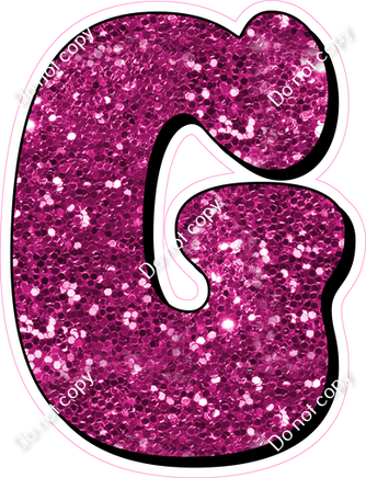 HP 23.5" Individuals - Hot Pink Sparkle G