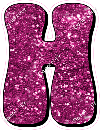 HP 23.5" Individuals - Hot Pink Sparkle H