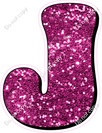 HP 23.5" Individuals - Hot Pink Sparkle J