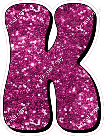 HP 23.5" Individuals - Hot Pink Sparkle K