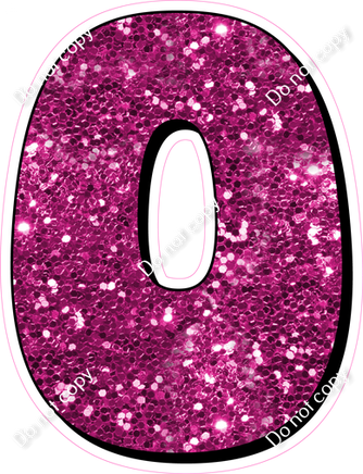 HP 23.5" Individuals - Hot Pink Sparkle O