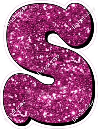 HP 23.5" Individuals - Hot Pink Sparkle S