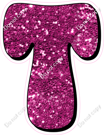 HP 23.5" Individuals - Hot Pink Sparkle T