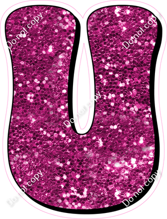 HP 23.5" Individuals - Hot Pink Sparkle U