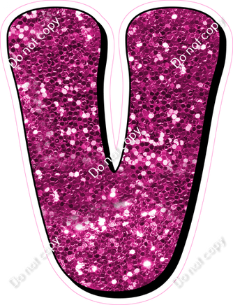 HP 23.5" Individuals - Hot Pink Sparkle V