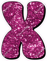 HP 23.5" Individuals - Hot Pink Sparkle X