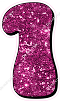 HP 23.5" Individuals - Hot Pink Sparkle 1