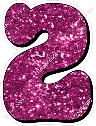 HP 23.5" Individuals - Hot Pink Sparkle 2