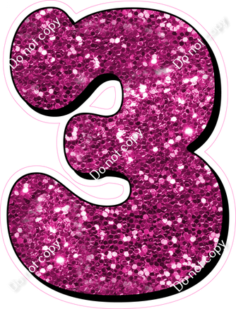 HP 23.5" Individuals - Hot Pink Sparkle 3
