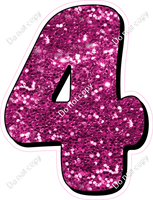 HP 23.5" Individuals - Hot Pink Sparkle 4